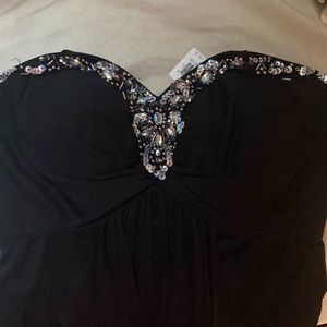 X by Xscape Women's Embellished Sweetheart Strapless Gown (Black  2)